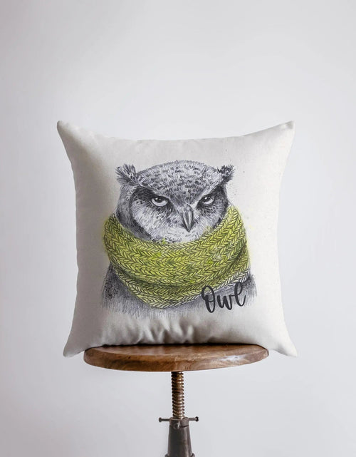 Load image into Gallery viewer, Barn Owl | Pillow Cover | Drawing of an Owl | Throw Pillow | Home Decor | Wilderness | Owl Print | Nature Inspired | Modern Farmhouse | Bird by UniikPillows
