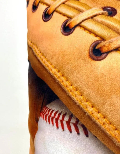Load image into Gallery viewer, Baseball Glove | 12x18 | Baseballs | Old Baseballs | Old Baseball Glove | Sports Fabric | Sports Fans | Baseball Gifts | Teen Room Décor by UniikPillows
