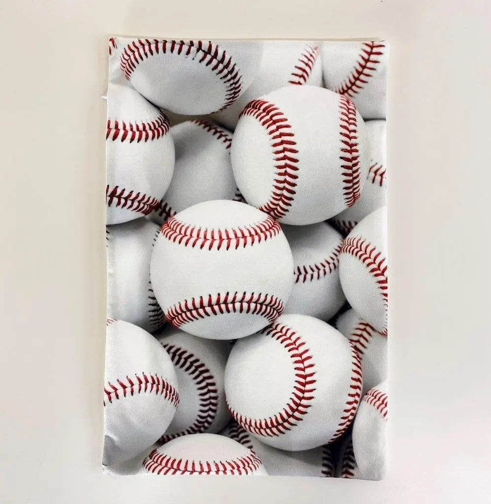 Baseballs | White | Teen Room Decor | Baseball Decor | Baseball Room Decor | Baseball Gifts | Baseball Gifts for Boys | Sports | Baseball by UniikPillows