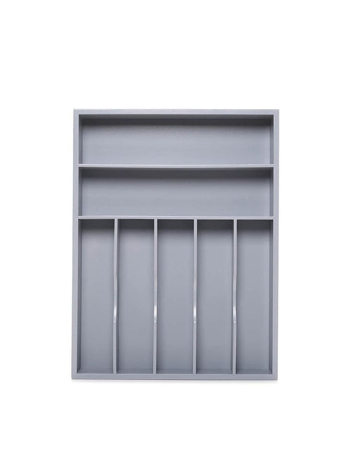 Load image into Gallery viewer, Gray Silverware Tray by Royal Craft Wood
