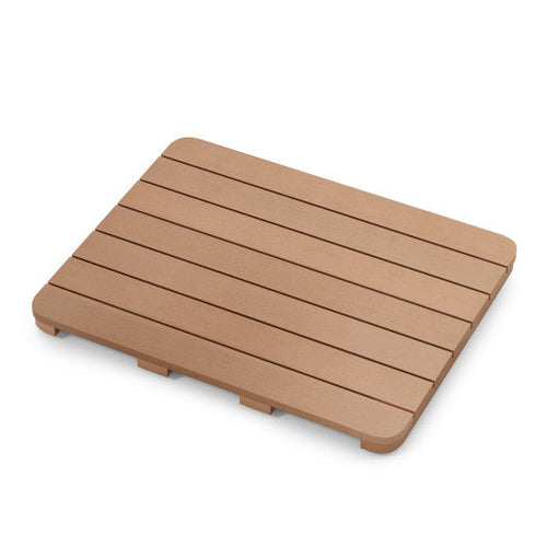 Load image into Gallery viewer, Waterproof HIPS Bath Spa Shower Mat with Non Slip Foot Pads-Brown
