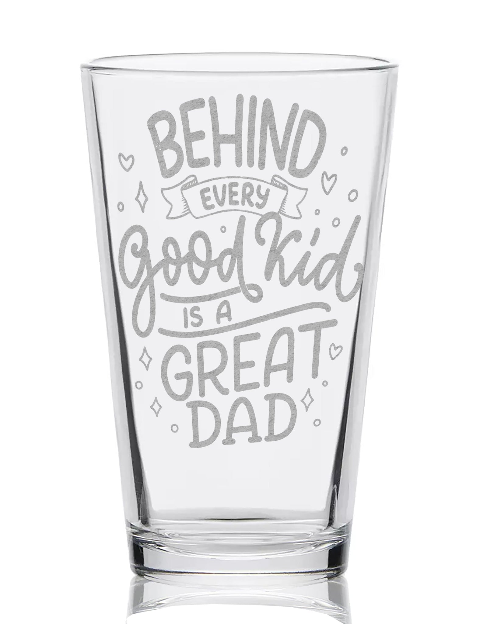 FATHERS & DADS Pint Glasses by LumEngrave