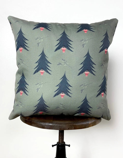 Load image into Gallery viewer, Beige Merry Christmas | Throw Pillow Cover | Christmas tree | Christmas Gifts | Room Decor | Mom Gift | Aaesthetic Room Decor by UniikPillows

