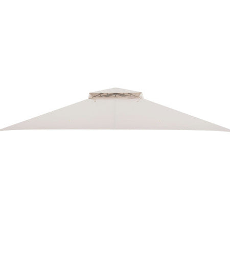10 x 12 Feet Gazebo Replacement Top with Air Vent and Drainage Holes-Beige