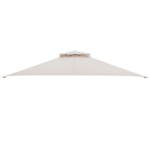 Load image into Gallery viewer, 10 x 12 Feet Gazebo Replacement Top with Air Vent and Drainage Holes-Beige
