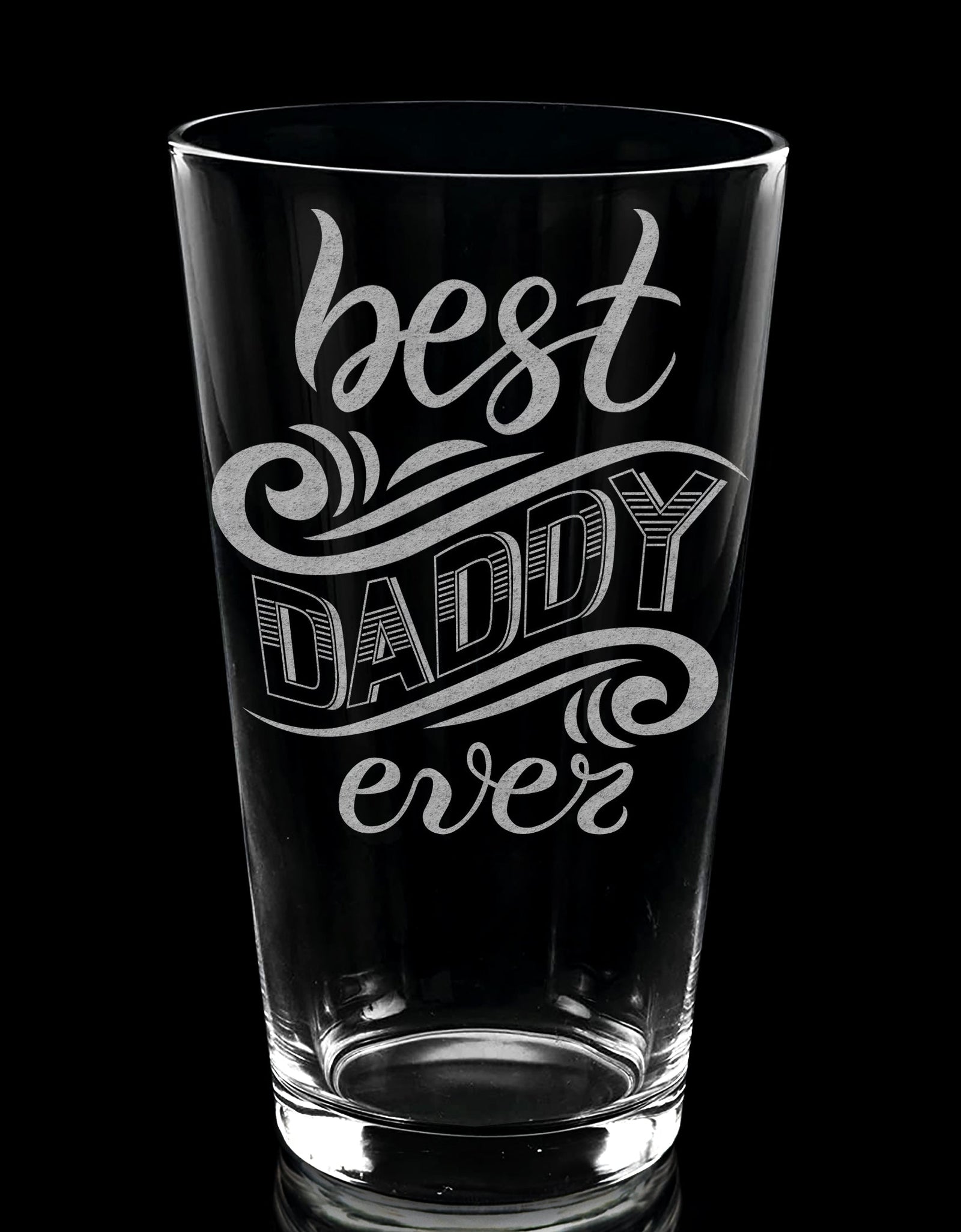 FATHERS & DADS Pint Glasses by LumEngrave
