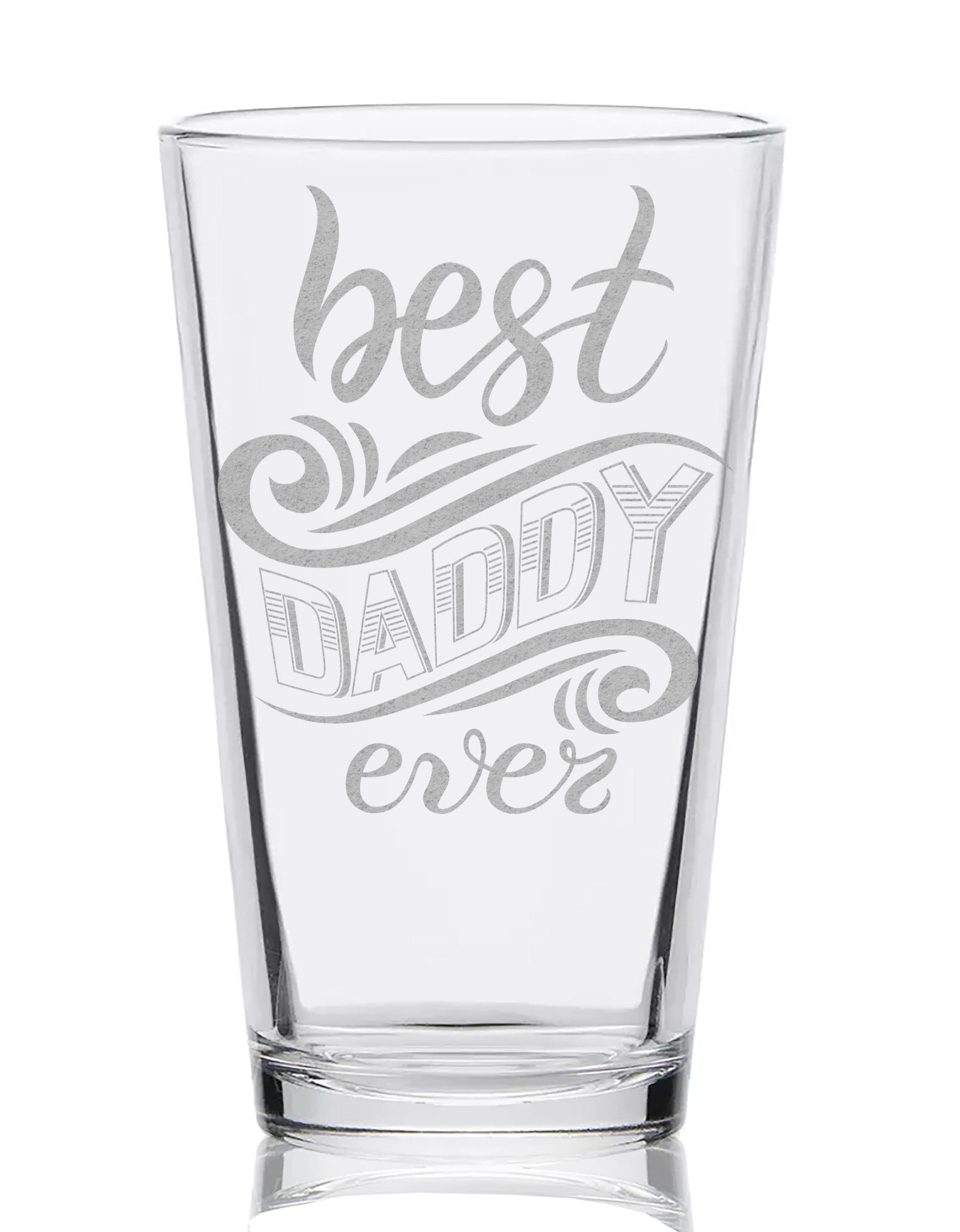 FATHERS & DADS Pint Glasses by LumEngrave
