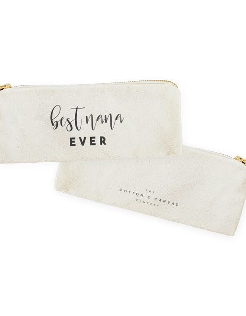 Load image into Gallery viewer, Best Nana Ever Cotton Canvas Pencil Case and Travel Pouch by The Cotton &amp; Canvas Co.
