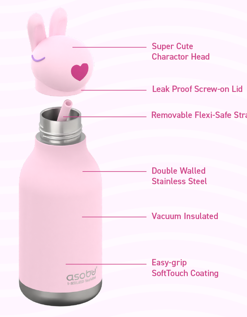 Load image into Gallery viewer, Bunny Bestie Bottle by ASOBU®
