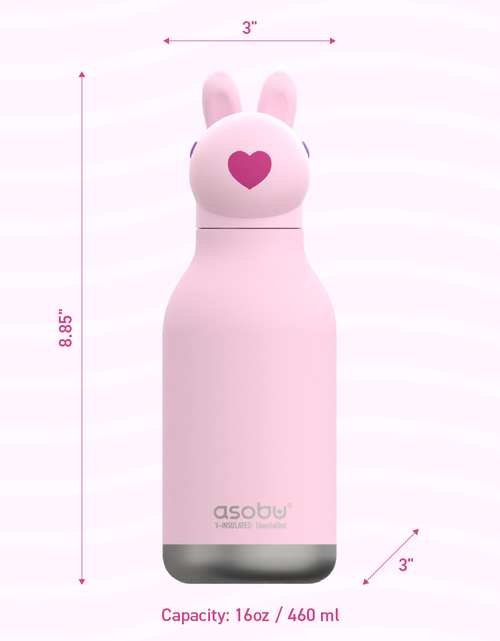 Load image into Gallery viewer, Bunny Bestie Bottle by ASOBU®
