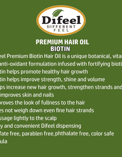Load image into Gallery viewer, Difeel Biotin Premium Hair Oil 7.1 oz. 2-PACK GIFT SET by difeel - find your natural beauty
