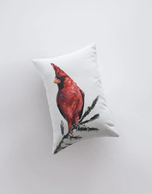 Load image into Gallery viewer, Bird | Cardinal | Red Cardinal | Pillow Cover | Throw Pillow | 12x18 |  Bird Lover | Cardinal Gifts | Gifts for her | Decor | Accent Pillow by UniikPillows

