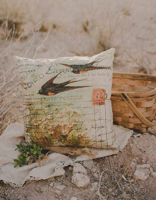 Load image into Gallery viewer, Birds | Pillow Cover | Bird Nest | Pillow | Farmhouse Decor | Home Decor | Throw Pillow | Gift for her | Cute Home Decor | Country Decor by UniikPillows
