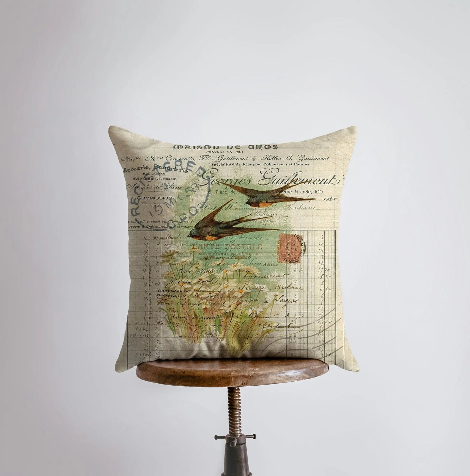 Birds | Pillow Cover | Bird Nest | Pillow | Farmhouse Decor | Home Decor | Throw Pillow | Gift for her | Cute Home Decor | Country Decor by UniikPillows