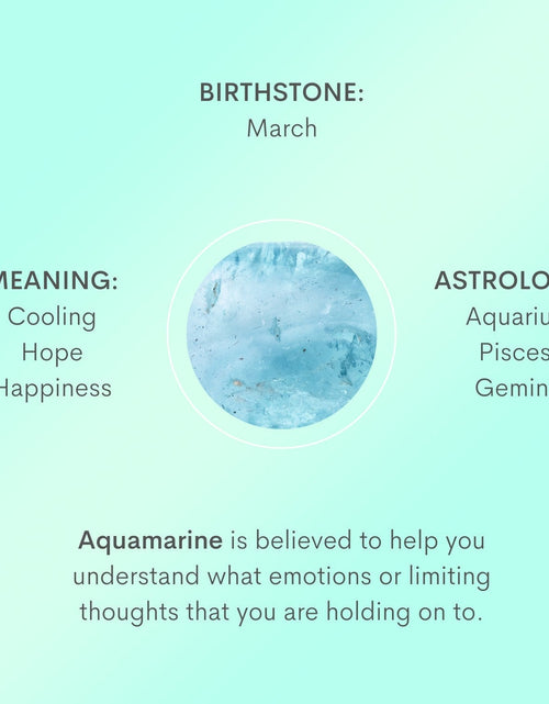 Load image into Gallery viewer, Birthstone Necklace - March by Little Sky Stone
