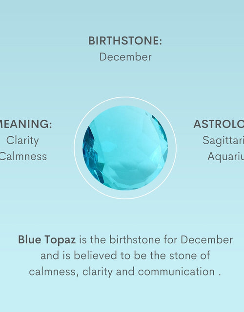 Load image into Gallery viewer, Birthstone Topaz Necklace - December by Little Sky Stone
