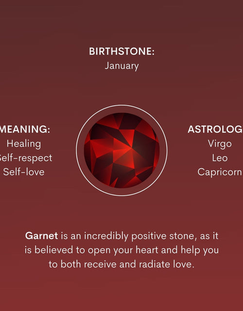 Load image into Gallery viewer, Garnet Silver Charm by Little Sky Stone
