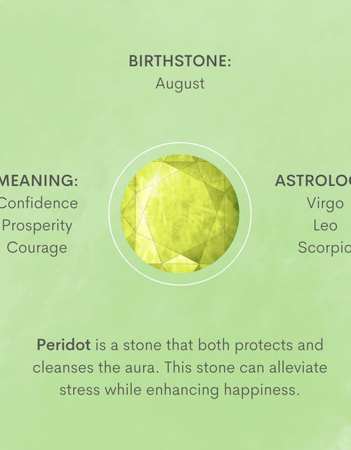 Load image into Gallery viewer, Birthstone Silver Necklace - August by Little Sky Stone
