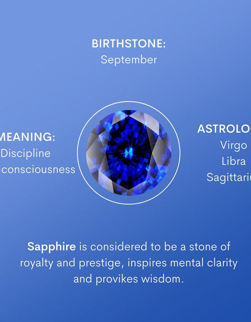 Load image into Gallery viewer, Sapphire Silver Charm by Little Sky Stone
