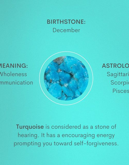 Load image into Gallery viewer, Birthstone Turquoise Silver Necklace - December by Little Sky Stone
