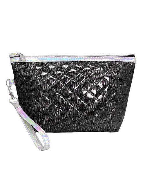 Load image into Gallery viewer, Quilted Shiny Puffer Pouch Bag by Madeline Love
