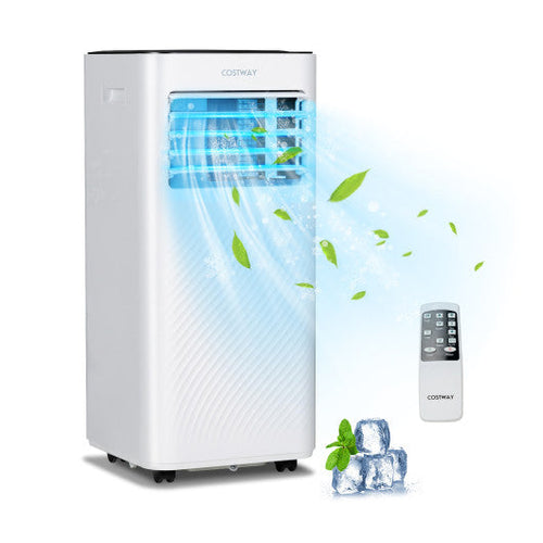Load image into Gallery viewer, 10000 BTU 4-in-1 Portable Air Conditioner with Dehumidifier and Sleep Mode-Black
