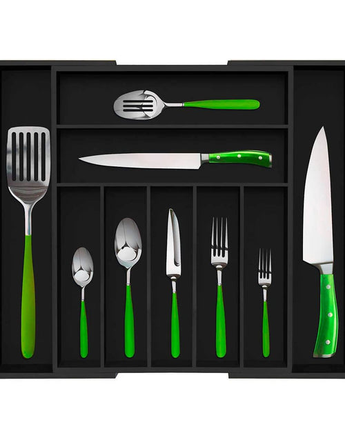 Load image into Gallery viewer, Black Silverware Tray by Royal Craft Wood
