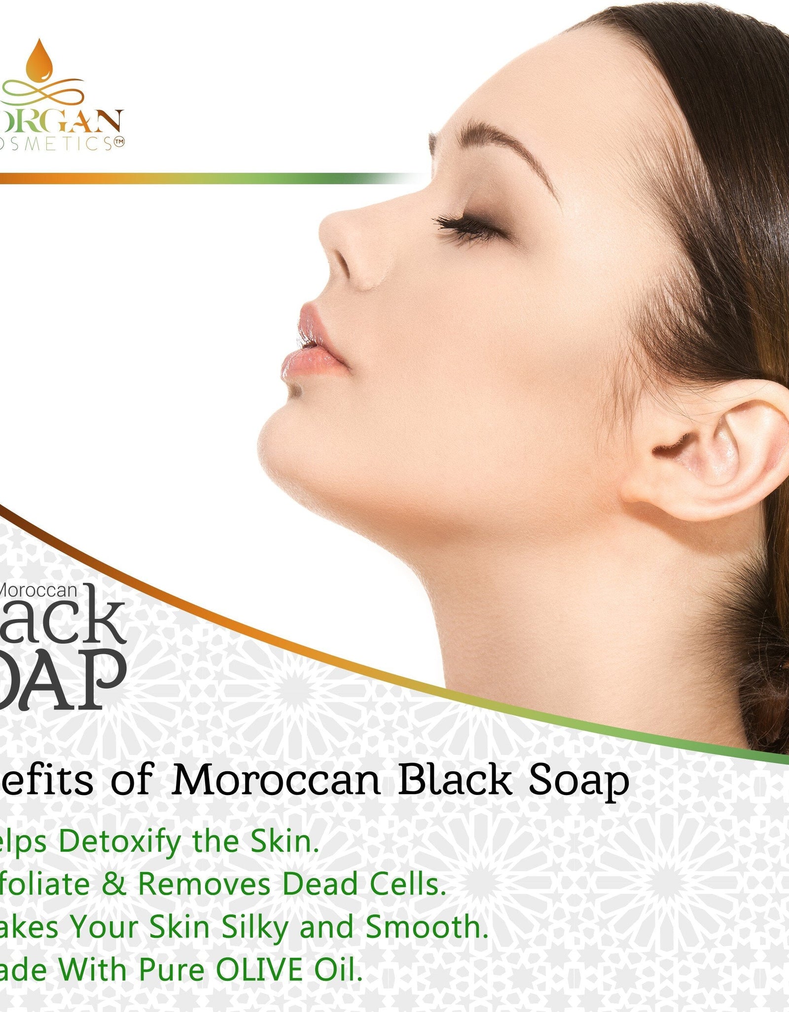 MOROCCAN BLACK SOAP WITH ROSE 8 OZ by Morgan Cosmetics