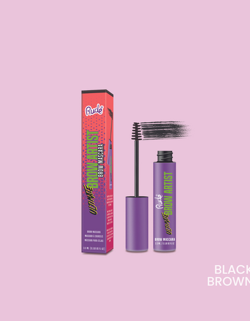 Load image into Gallery viewer, RUDE Ultimate Brow Artist Brow Mascara - Black Brown
