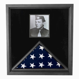 Load image into Gallery viewer, Military Photo Flag and Medal Display Case. by The Military Gift Store
