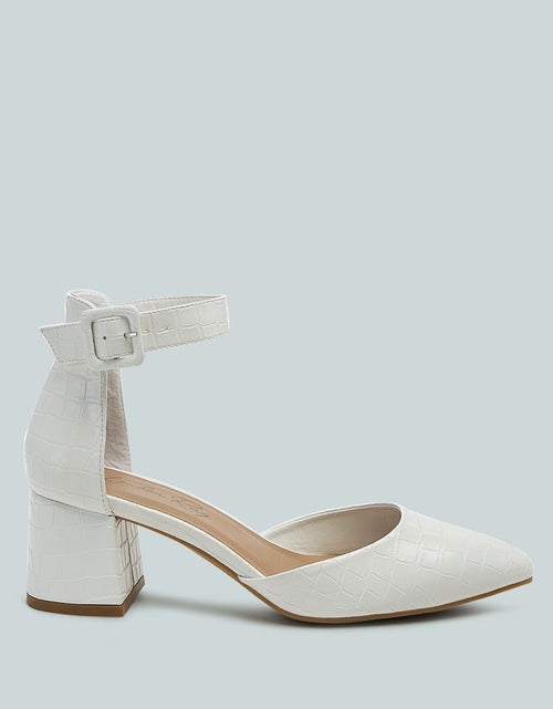 Load image into Gallery viewer, nymph faux leather low block heel sandals by London Rag

