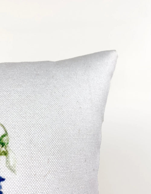 Load image into Gallery viewer, Blue Flower Pot | Pillow Cover | Throw Pillow | Pillow | Flower | Flower Bouquet | Flower Pots | Gift for her | Accent Pillow Covers by UniikPillows
