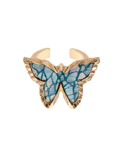 Load image into Gallery viewer, Patterned Butterfly Ring by Madeline Love
