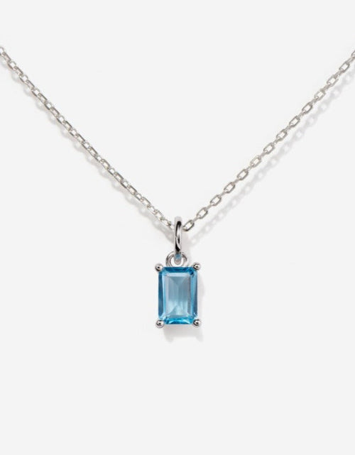 Load image into Gallery viewer, Birthstone Topaz Silver Necklace - December by Little Sky Stone

