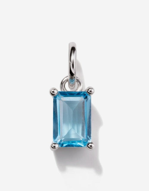 Load image into Gallery viewer, Blue Topaz Silver Charm by Little Sky Stone
