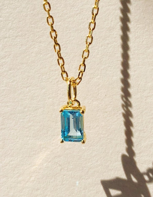 Load image into Gallery viewer, Birthstone Topaz Necklace - December by Little Sky Stone
