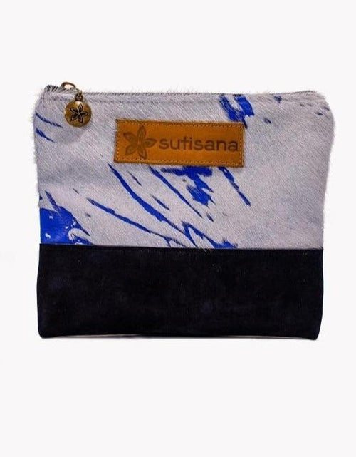 Load image into Gallery viewer, Funky Cowhide Pouchlet by SutiSana

