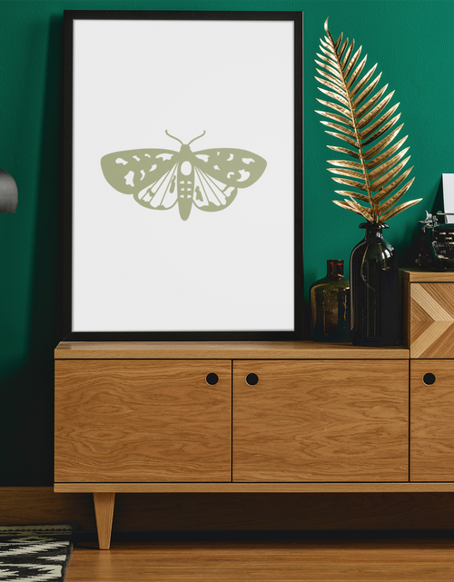 Load image into Gallery viewer, Boho Moth 2022 Boho Hippie Simple Home Wall Decor Print by WinsterCreations™ Official Store
