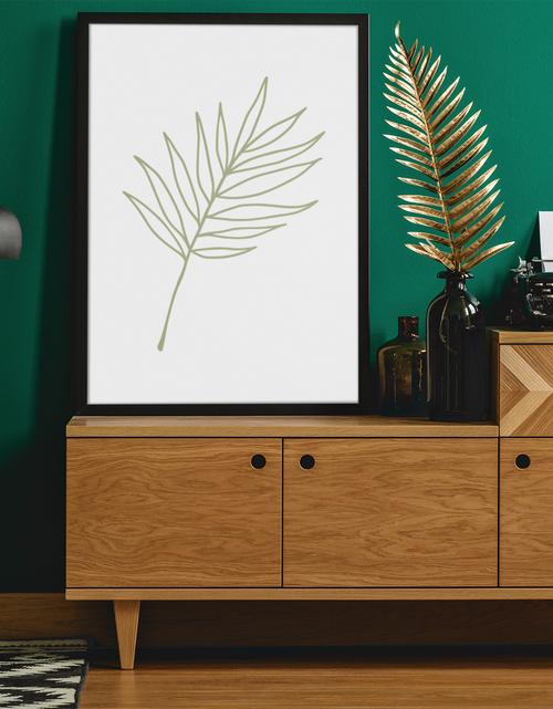 Load image into Gallery viewer, Boho Palm Leaves 2022 Boho Hippie Simple Home Wall Decor Print by WinsterCreations™ Official Store
