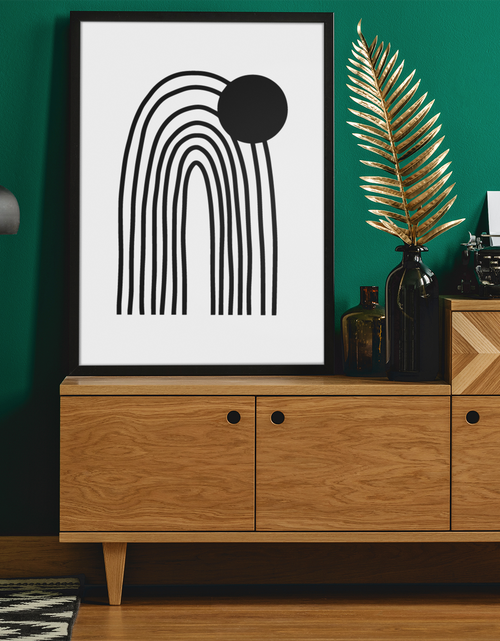 Load image into Gallery viewer, Boho Rainbow Sun 2022 Boho Hippie Simple Home Wall Decor Print by WinsterCreations™ Official Store
