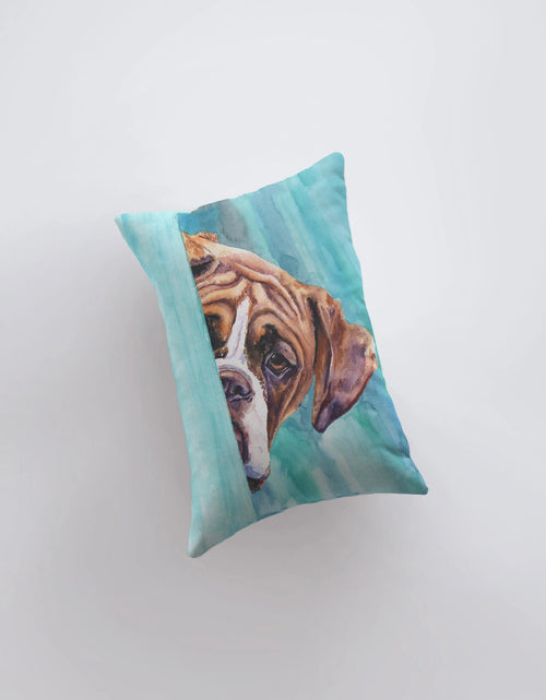 Load image into Gallery viewer, Boxer | Watercolor Boxer | 12x18 | Pillow Cover | Dogs | Home Decor | Custom Dog Pillow | Boxer | Dog Lover Gift | Dog Mom Gift | Pillows by UniikPillows

