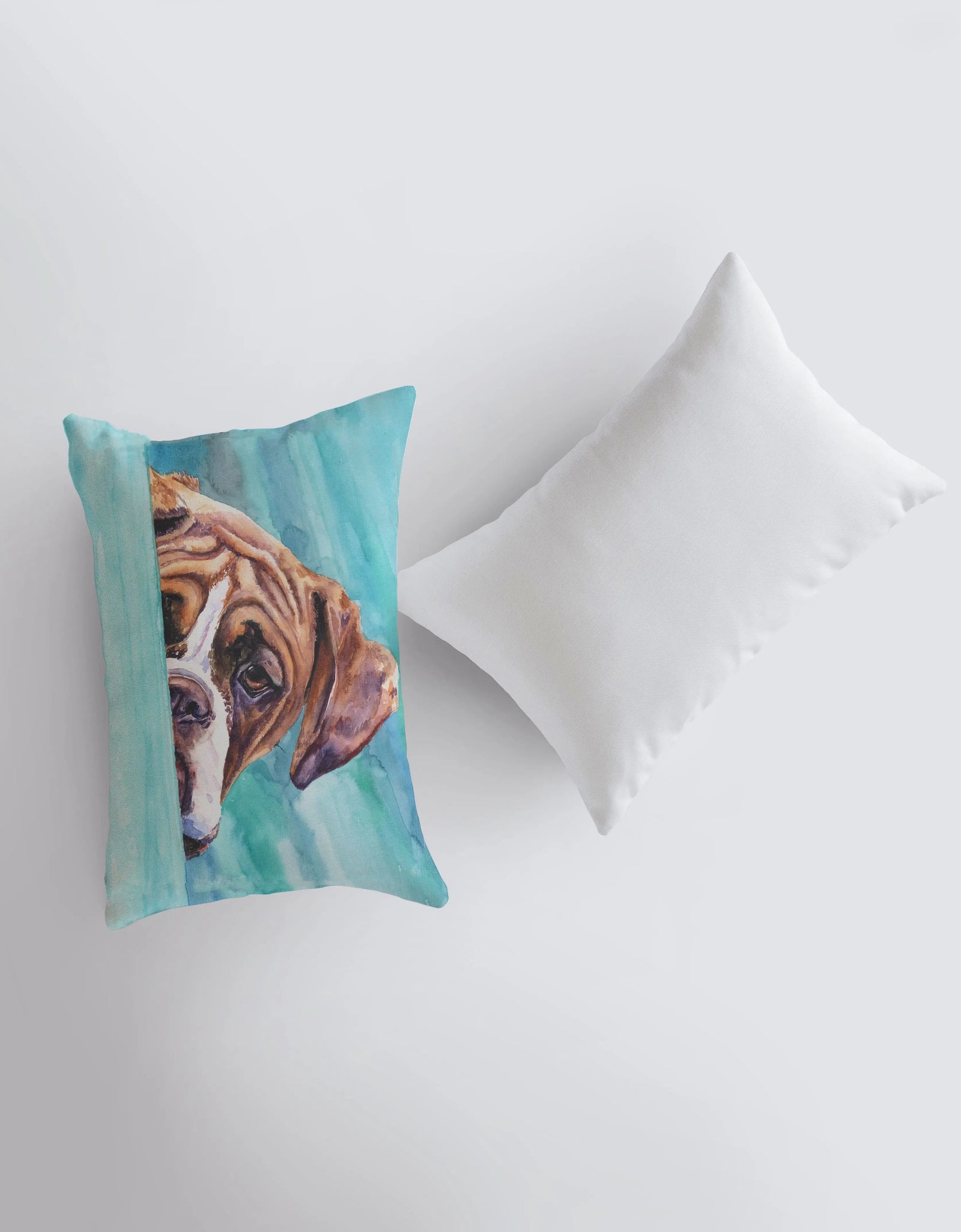 Boxer | Watercolor Boxer | 12x18 | Pillow Cover | Dogs | Home Decor | Custom Dog Pillow | Boxer | Dog Lover Gift | Dog Mom Gift | Pillows by UniikPillows