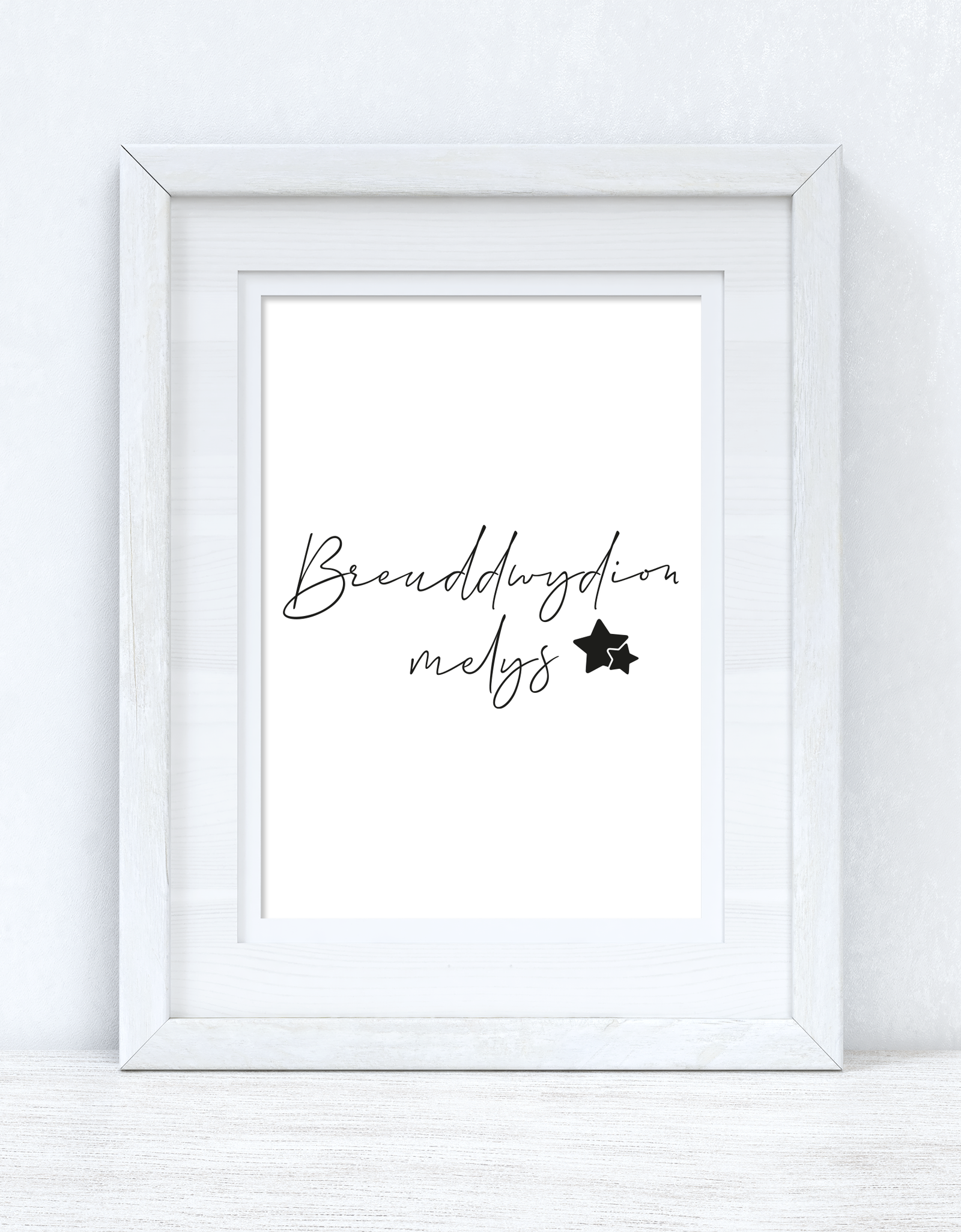 Breuddwydion melys Sweet Dreams Home Welsh Decor Wall Decor Print by WinsterCreations™ Official Store