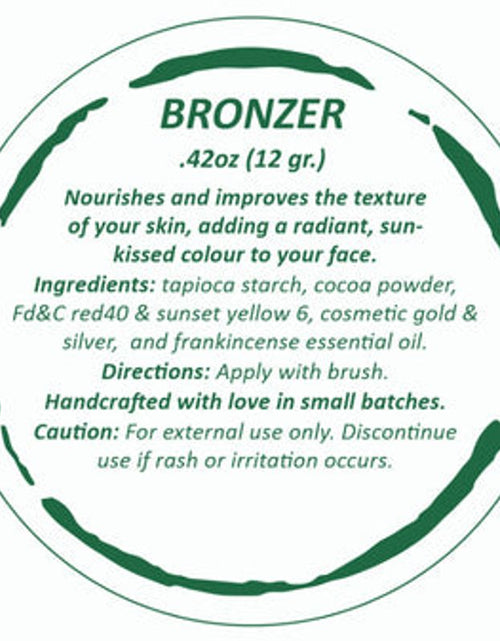 Load image into Gallery viewer, All-Natural Bronzer Loose Powder. Eco-Friendly. by BeNat
