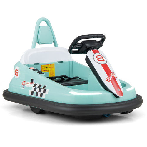 Load image into Gallery viewer, 6V kids Ride-on Bumper Car with 360° Spinning and Dual Motors-Green
