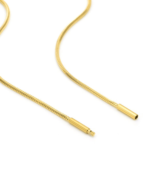 Load image into Gallery viewer, C001G B.Tiff Gold Octagonal Herringbone Chain Necklace by B.Tiff New York
