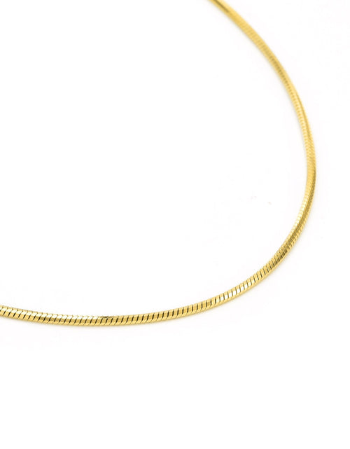Load image into Gallery viewer, C001G B.Tiff Gold Octagonal Herringbone Chain Necklace by B.Tiff New York
