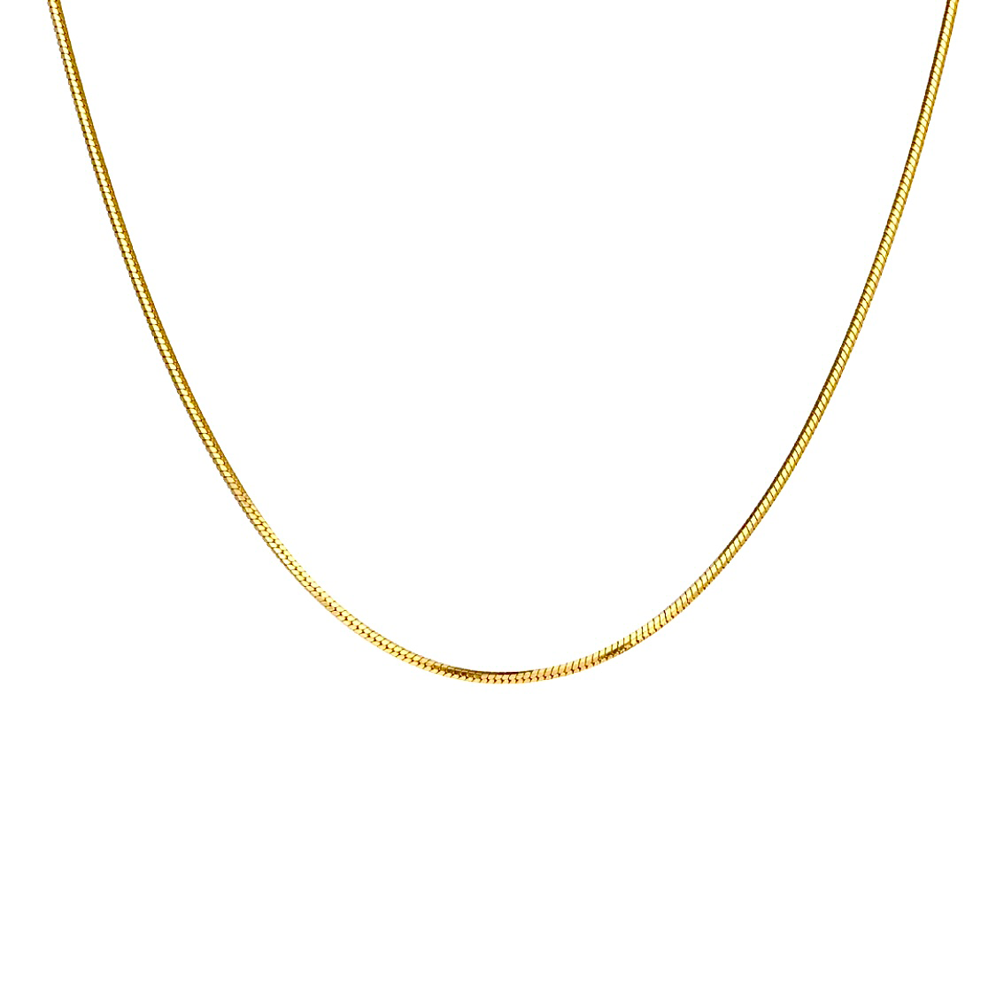 C001G B.Tiff Gold Octagonal Herringbone Chain Necklace by B.Tiff New York