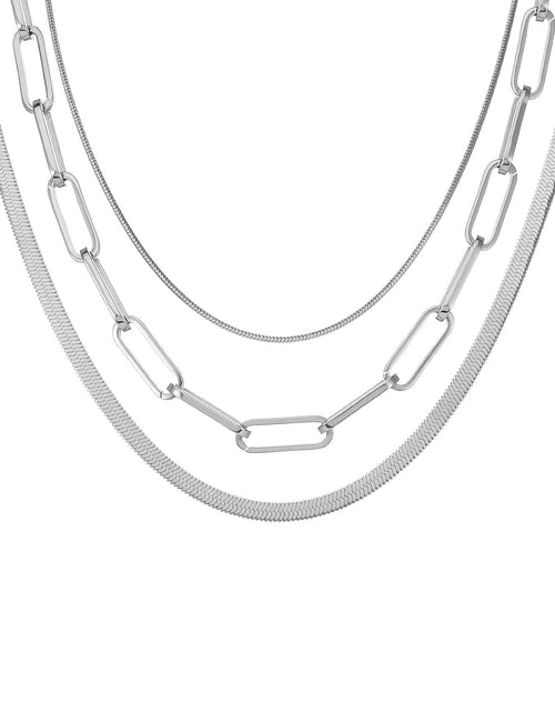 Load image into Gallery viewer, C004W B.Tiff 4mm Herringbone Chain Necklace by B.Tiff New York
