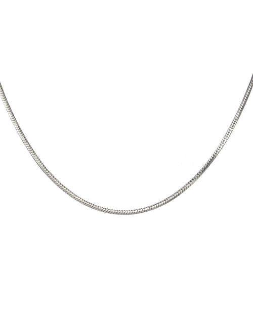 Load image into Gallery viewer, C001W B.Tiff Octagonal Herringbone Chain Necklace by B.Tiff New York
